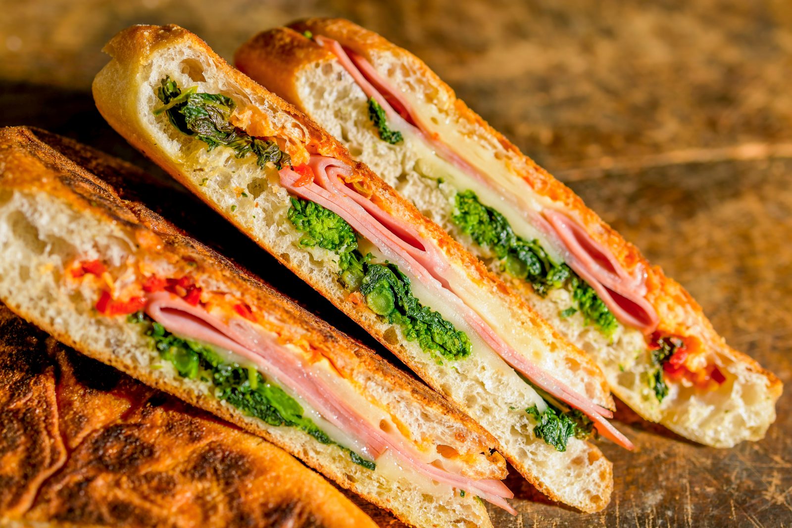 Panini-Mortadella-Provolone-Broccoli-Rabe