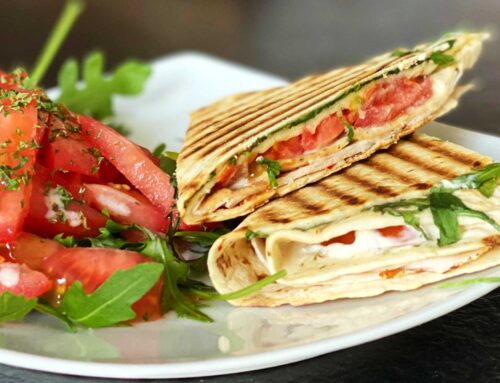 Wrap in tosti ijzer